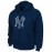 Yankees NY Distressed Full Zip Hooded Sweatshirt