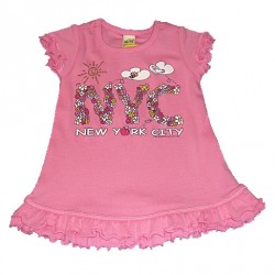 NYC Floral Pink Infant Mini Dress