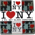 I Love NY "Repeat" Coasters (Set of 4)