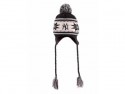 NY Yankees Striped Snowflake Knit Hat