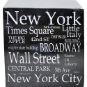 NYC "White Letters" Paper Cube