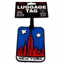 NYC "Cartoon Skyline" Luggage Tag