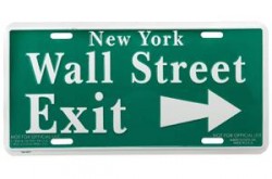 Wall Street Exit Sign