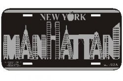 Manhattan Buildings License Plate