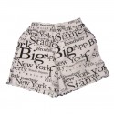 NY Attractions White Pajama Shorts