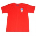 FDNY Embroidered Patch Red Kids Tee