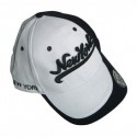 White/Navy Script New York Hat