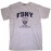 FDNY Distressed Ash / Navy Tee