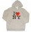 I Love NY Ash Hooded Sweatshirt