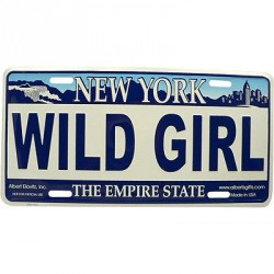 Wild Girl NY License Plate