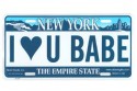 I Love You Babe License Plate