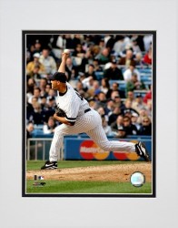 Mariano Rivera Delivering Profile Matted 8x10