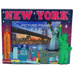 NY Twilight Skies 3D Liberty 4 x 6 Frame