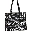 NYC White Letters PVC Hand Bag