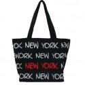 Robin-Ruth NY Black/White/Red Small Tote Bag