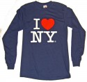 I Love NY Long Sleeve Shirt in Navy