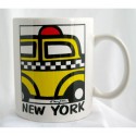NYC "Cartoon Taxi" 11oz. Mug