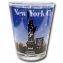 NYC Skyline Blue Shotglass