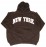 New York Brown Hooded Sweatshirt - size lg