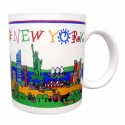 NYC Skyline "Children Cartoon" 11oz Mug