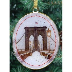 Brooklyn Bridge Double Sided Ornament