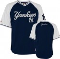 Yankees Mesh Pullover V-neck Jersey - Navy Blue