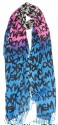NYC Ombre Rainbow Scarf - Pink and Blue