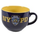 NYPD Navy and Yellow Soup Mug