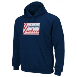 Yankees "Felt Tek Patch" Navy Hooded Fleece