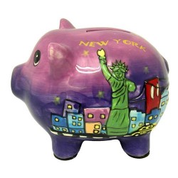 Statue of Liberty Ceramic Piggy Bank