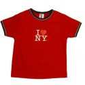 I Love NY Red Ringer Baby Tee