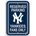 Yankees Reserved Parking Navy Sign