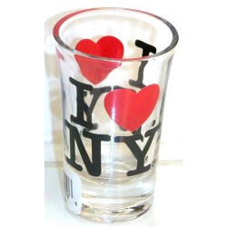 I Love NY Clear Shot Glass