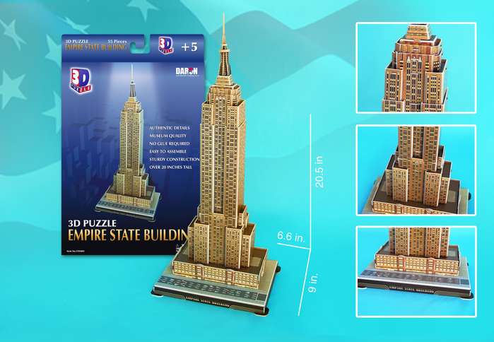 Dispensing Set up the table a creditor Empire State Building 3D Puzzle