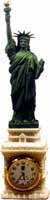 Keep your eyes on Lady Liberty while you keep your eyes on the time! This 10" statuette features the Statue of Liberty in full detail and has a clock placed inside the base. Great for the office!