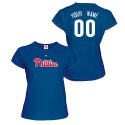 Philadelphia Phillies Personalized Ladies Navy T-Shirt