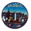 NYC Skyline Round Magnet