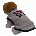 I Love NY Grey Dog T-Shirt
