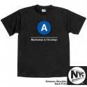 NYC Subway Line-A Train Mens Tee