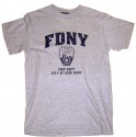 FDNY Distressed Ash / Navy Tee
