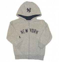 Yankees Grey Youth "Road" Hooded Sweatshirt