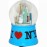 I Love NY Blue 45mm Snowglobe