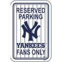 Yankees Reserved Parking Pinstripe Sign
