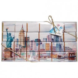 NY Skyline Mosaic 24 pc Chocolate Gift Set
