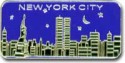 NYC Skyline Night Magnet