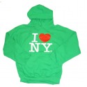 I Love NY Green Hooded Sweatshirt