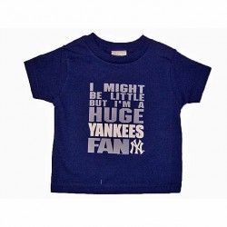 Yankees Boys "Huge Yankees Fan" Navy Tee