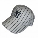 NY Yankees Newborn White Pinstripe Cap