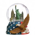 NYC Skyline with Eagle 45mm Snowglobe