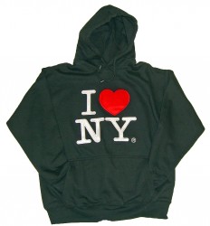 I Love NY Black Embroidered Sweatshirt